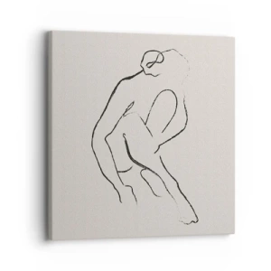 Bild auf Leinwand - Leinwandbild - Intime Skizze - 30x30 cm
