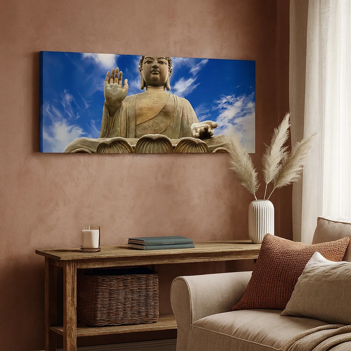 Bild auf Leinwand - Leinwandbild - Leben ohne Angst - 30x30 cm