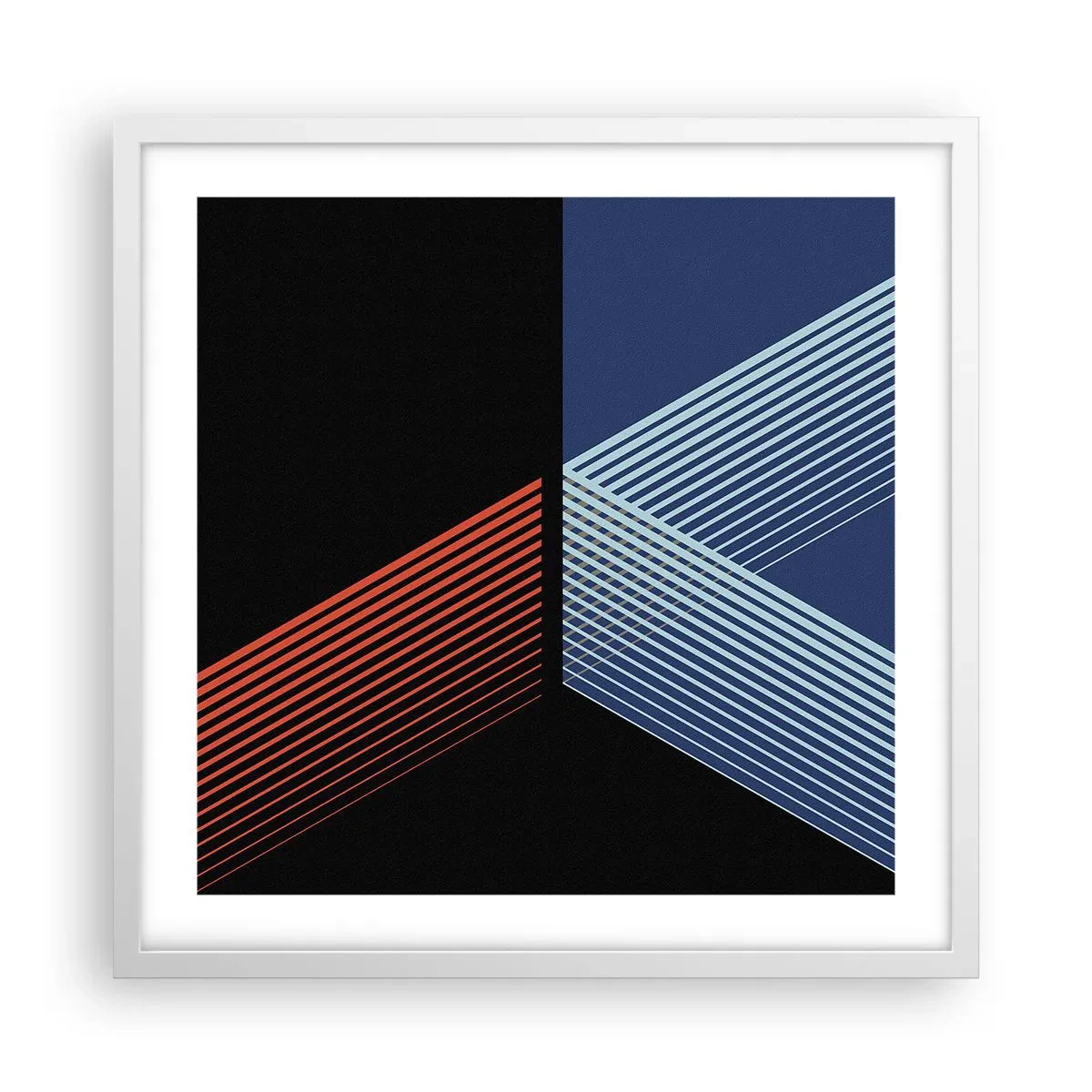 Poster in einem weißen Rahmen - Eine einfache Geschichte - 50x50 cm