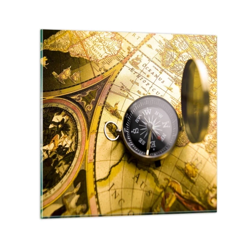 Glasbild - Bild auf glas - Oder vielleicht bis ans Ende der Welt? - 70x70 cm