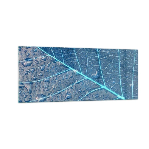 Glasbild - Bild auf glas - Leben in Blau - 100x40 cm