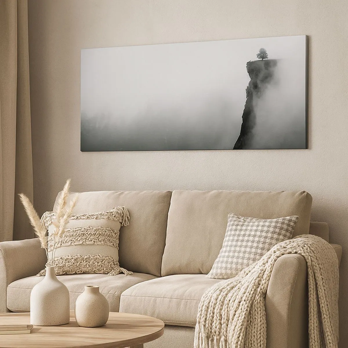 Bild auf Leinwand - Leinwandbild - Am Rande der Welt - 100x40 cm