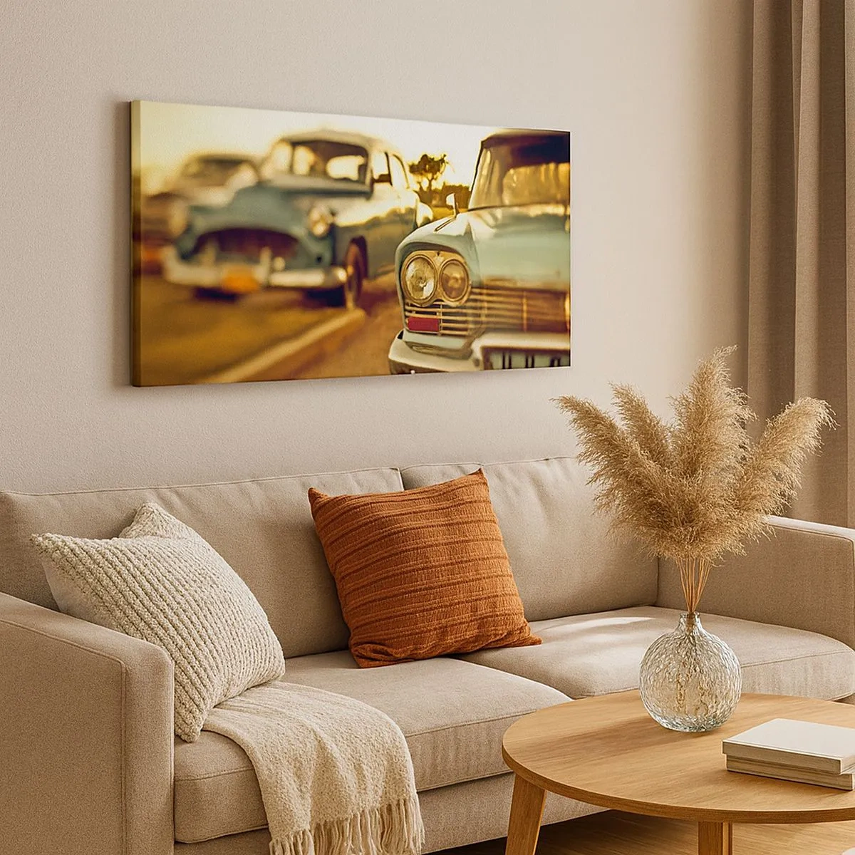 Bild auf Leinwand - Leinwandbild - Wir werden abwarten und sehen - 100x40 cm