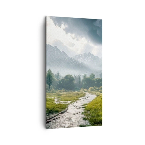 Bild auf Leinwand - Leinwandbild - Hin und zurück - 45x80 cm