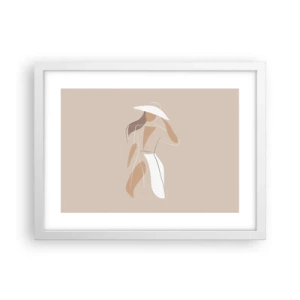 Poster in einem weißen Rahmen - Mode macht Spaß - 40x30 cm