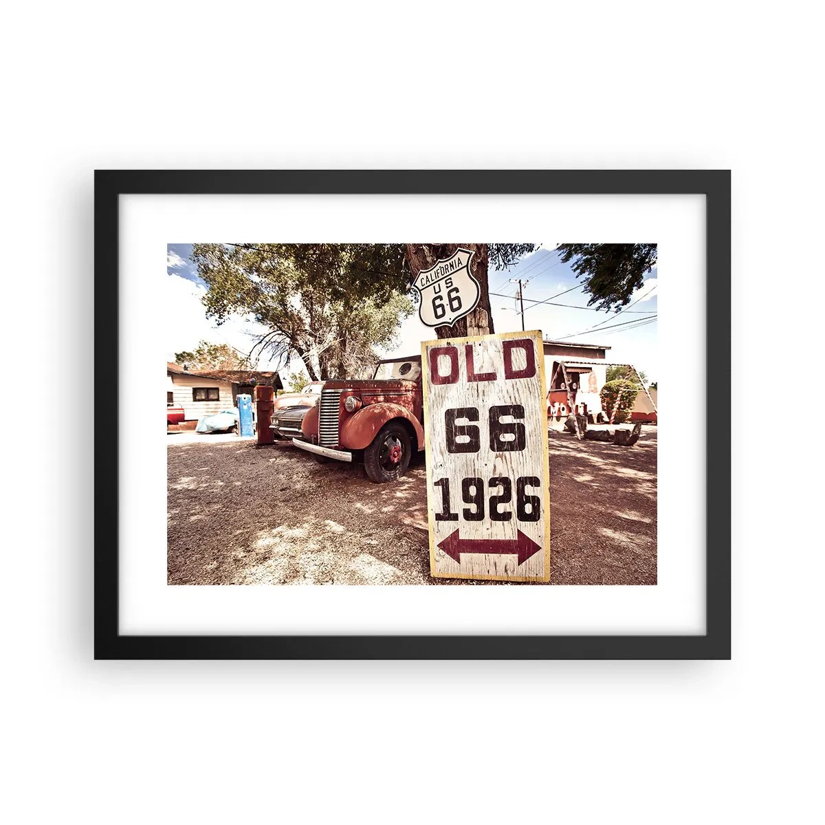 Poster in einem schwarzem Rahmen - Die Legende der amerikanischen Provinz - 40x30 cm