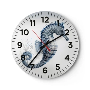 Wanduhr - Glasuhr - Subtiler Witz der Natur - 40x40 cm