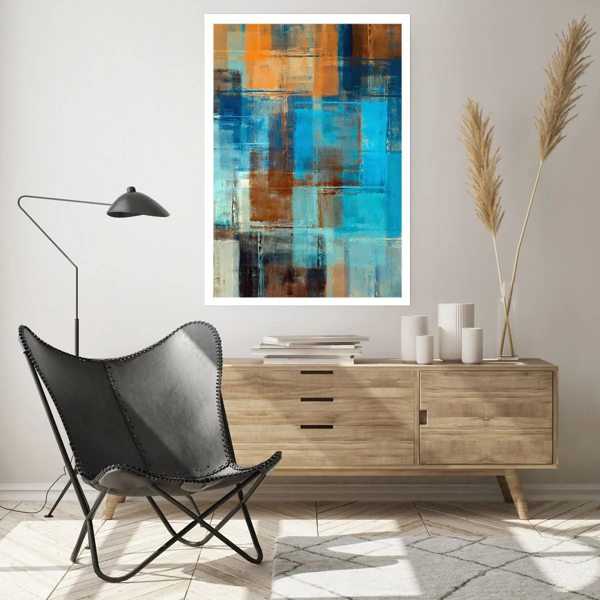 Poster - Durch den blauen Schleier - 70x100 cm