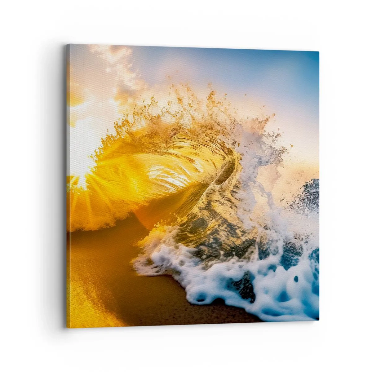 Bild auf Leinwand - Leinwandbild - Spaß im Sand - 70x70 cm