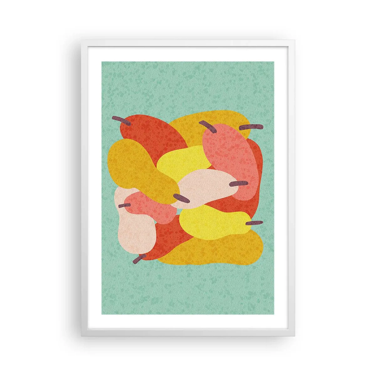 Poster in einem weißen Rahmen - Probieren Sie die Sommersonne - 50x70 cm