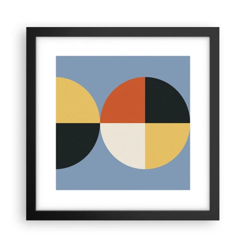 Poster in einem schwarzem Rahmen - Beobachte und zähle - 30x30 cm