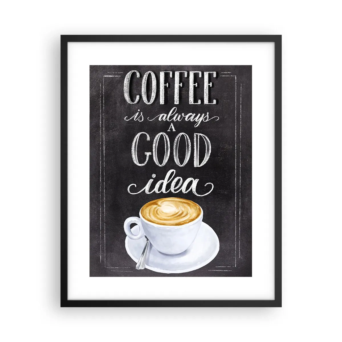 Poster in einem schwarzem Rahmen - Natürlich! - 40x50 cm