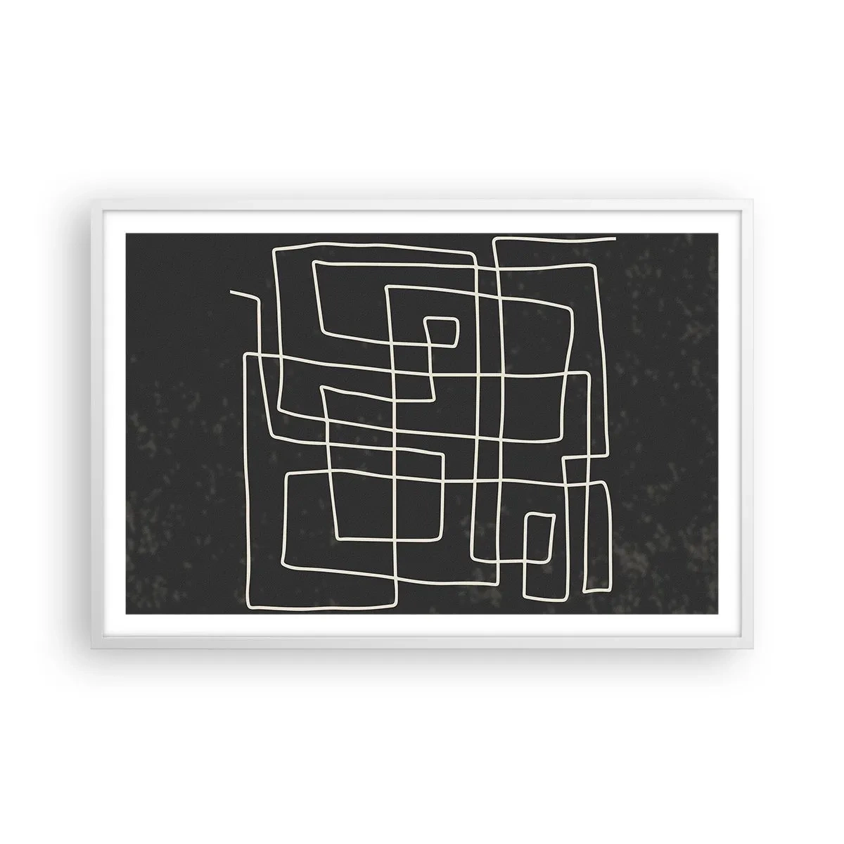 Poster in einem weißen Rahmen - Nicht so einfach - 91x61 cm