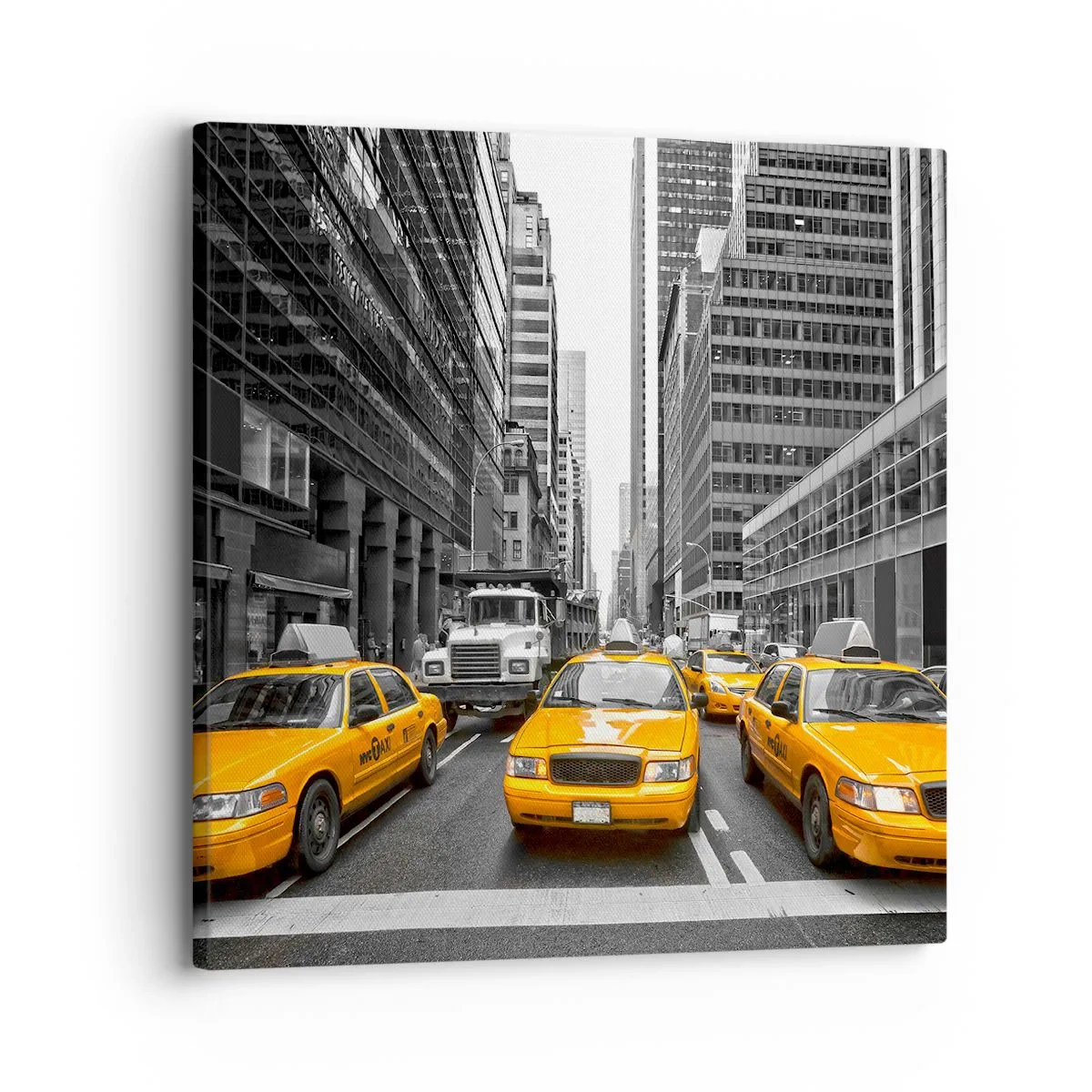 Bild auf Leinwand - Leinwandbild - Wir färben die Stadt - 30x30 cm