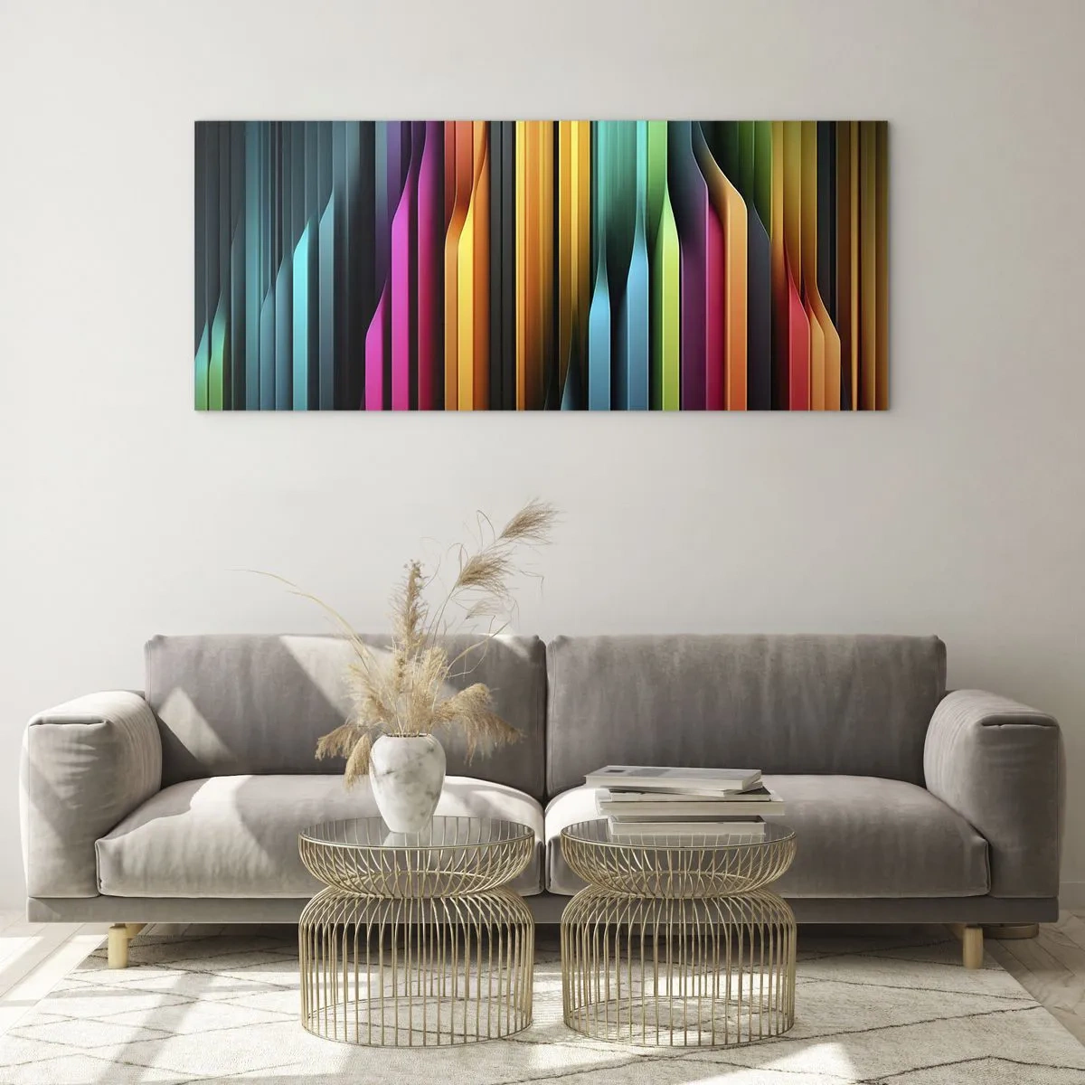 Glasbild - Bild auf glas - Lichtorgan - 100x40 cm