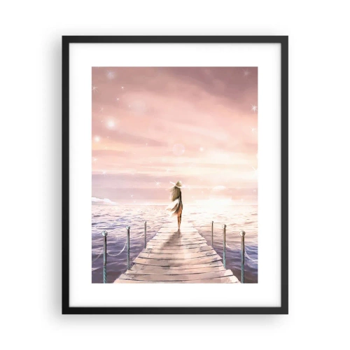 Poster in einem schwarzem Rahmen - Im Licht eines Traums - 40x50 cm