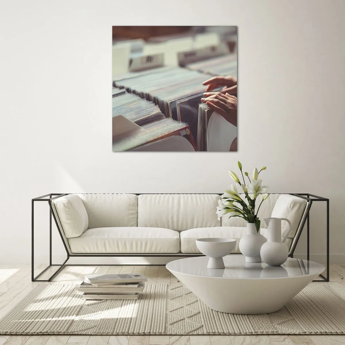 Glasbild - Bild auf glas - Auf der Suche nach Emotionen - 70x70 cm