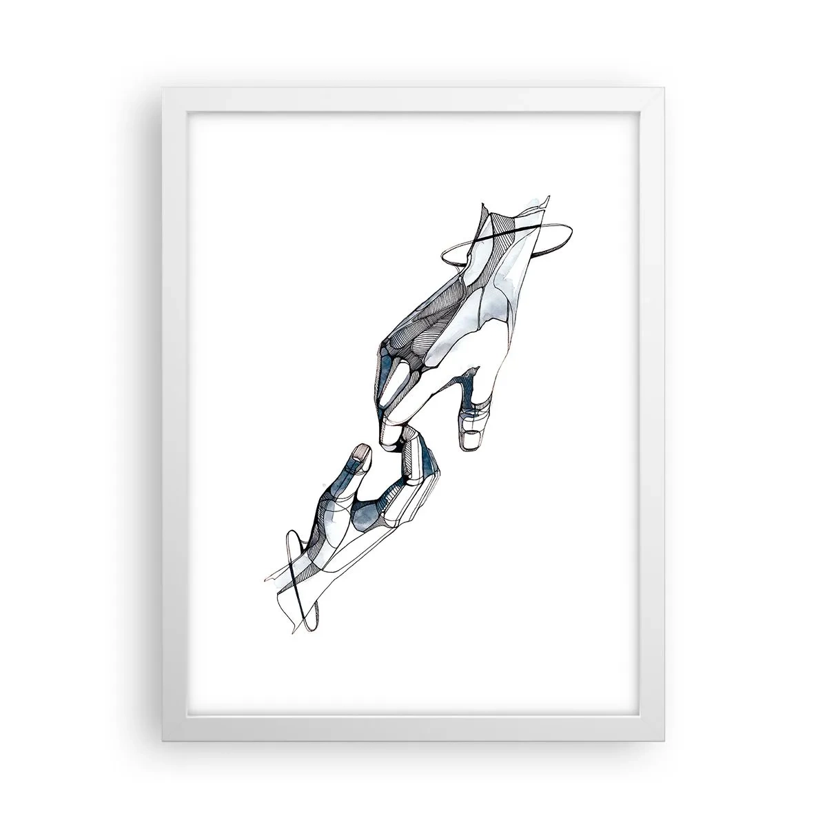 Poster in einem weißen Rahmen - Eine gute Geste - 30x40 cm