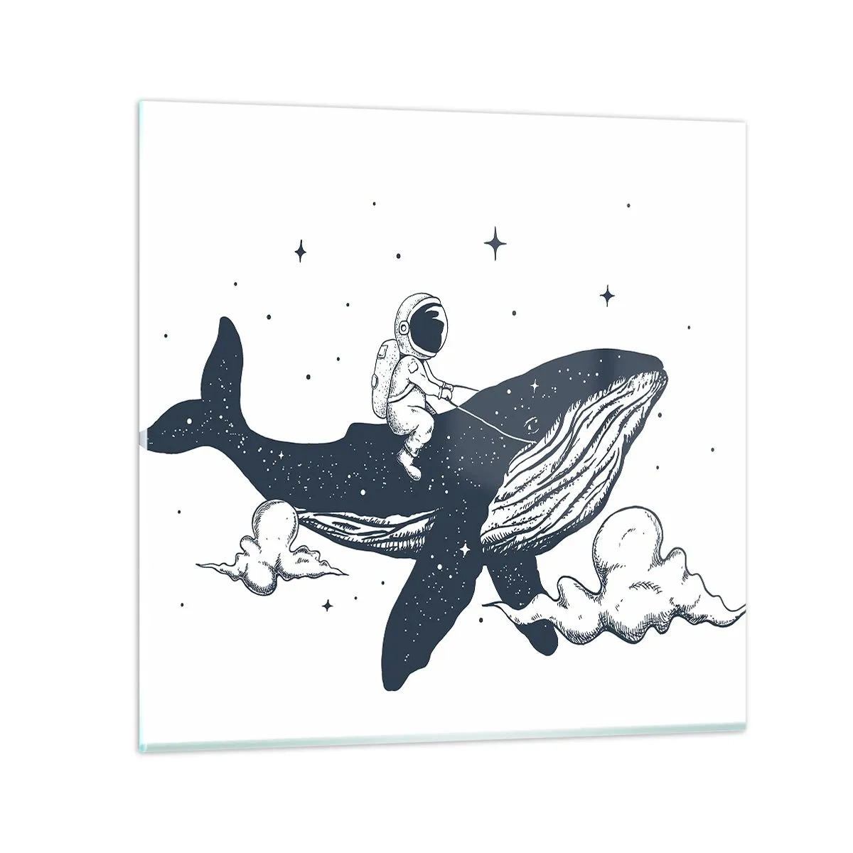Glasbild - Bild auf glas - Weltraumabenteuer - 60x60 cm