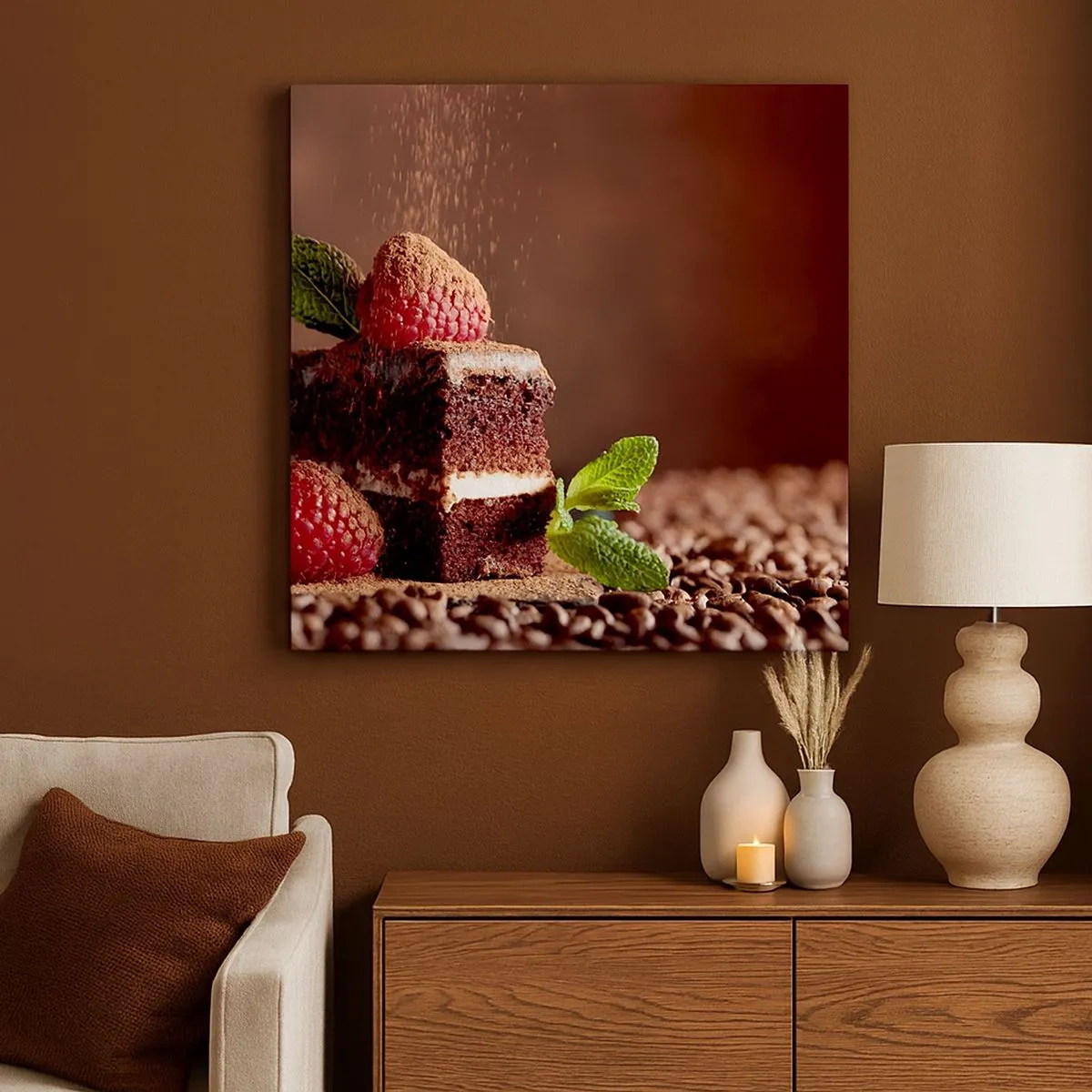 Bild auf Leinwand - Leinwandbild - Das Leben ist süß - 30x30 cm