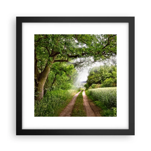 Poster in einem schwarzem Rahmen - Et in Arcadia ego - 30x30 cm