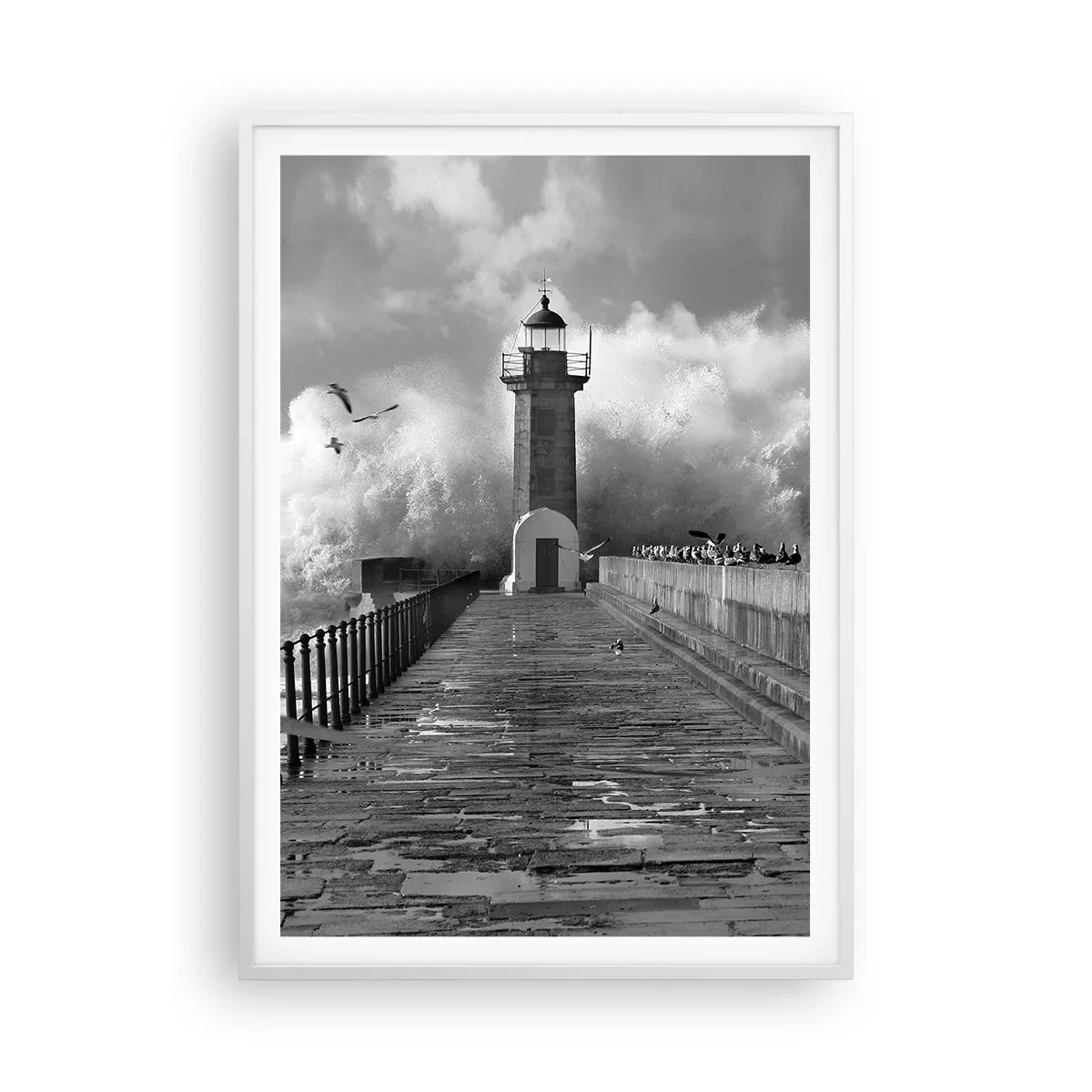 Poster in einem weißen Rahmen - Furchtlos - 70x100 cm