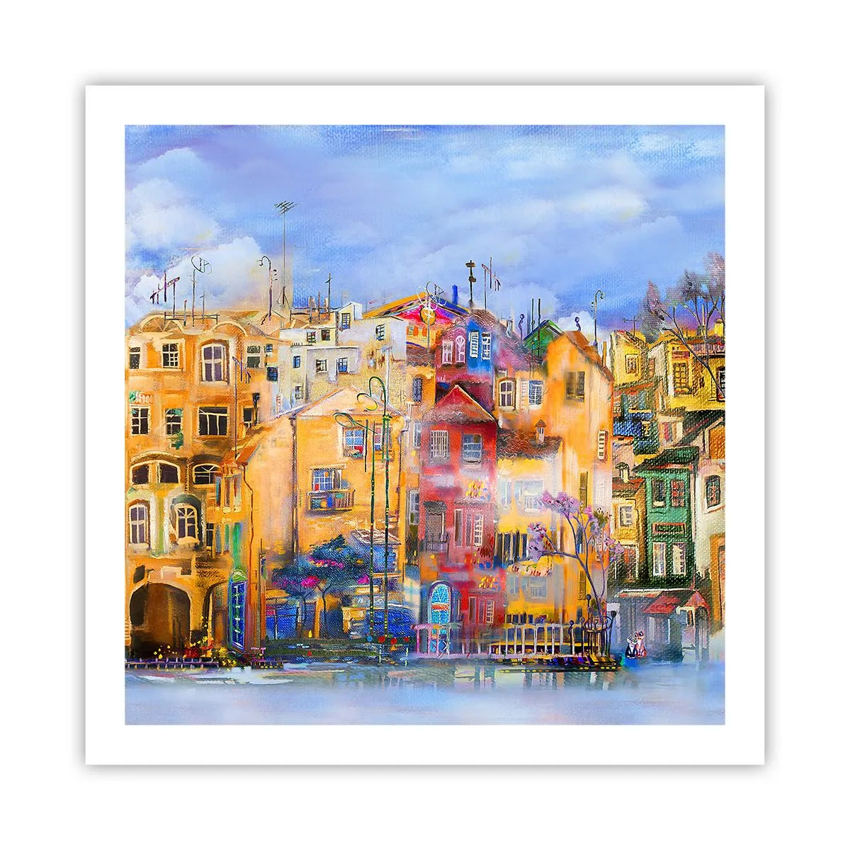 Poster - Wir sind zusammen - 60x60 cm