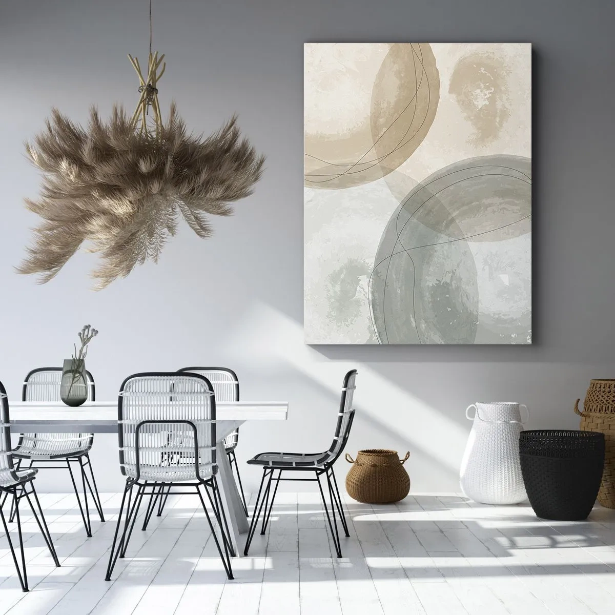 Bild auf Leinwand - Leinwandbild - Welten durchdringen - 55x100 cm