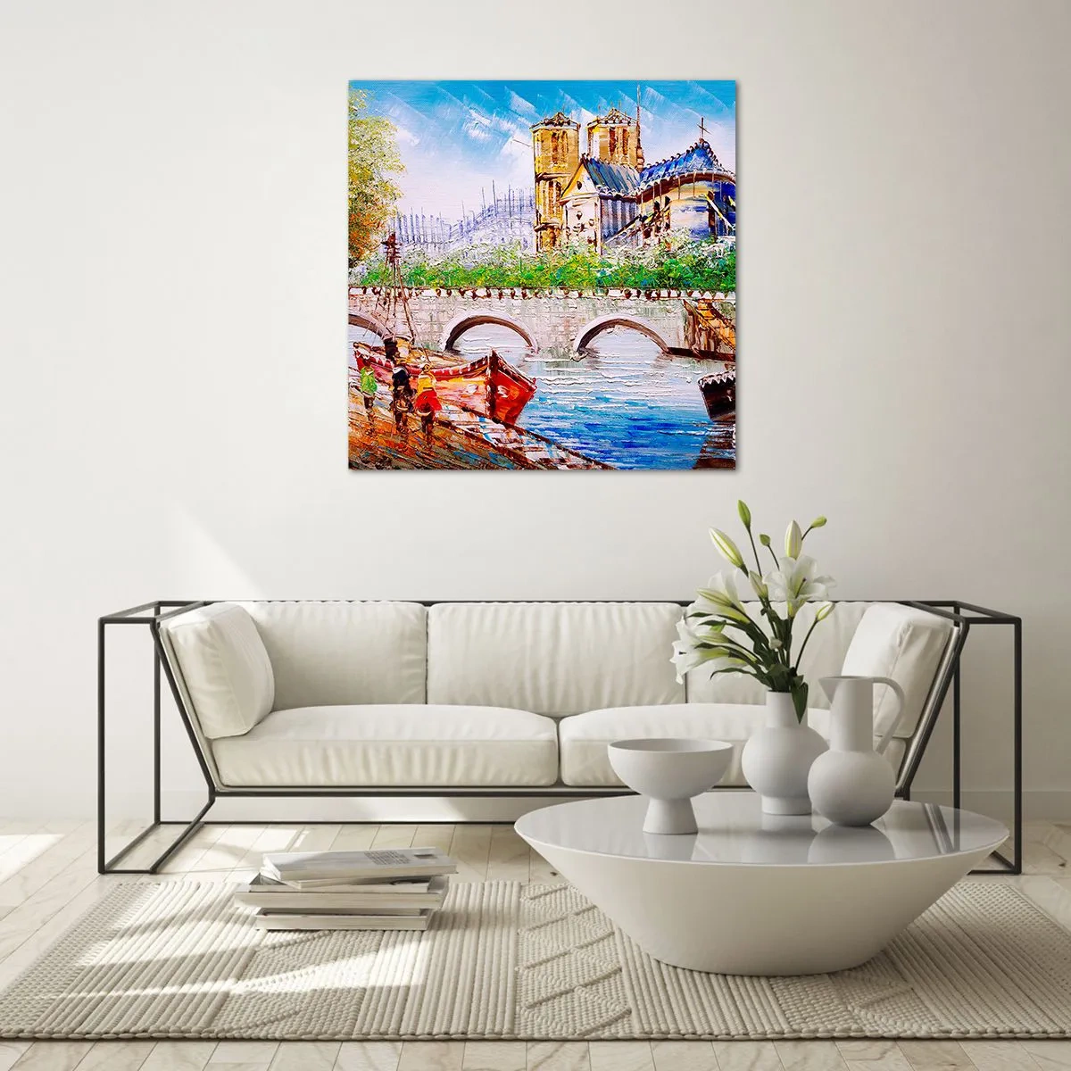 Glasbild - Bild auf glas - Ihre Zeit vergeht nie - 70x70 cm