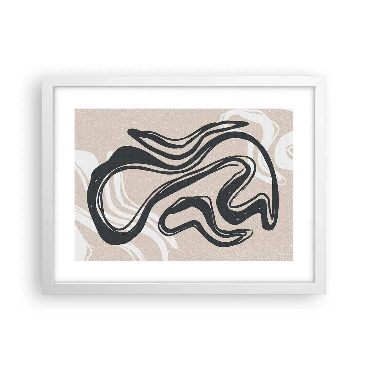 Poster in einem weißen Rahmen - Vervielfachter Ausdruck - 40x30 cm