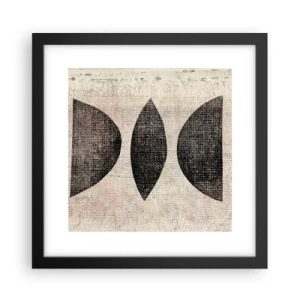 Poster in einem schwarzem Rahmen - Ethnische Abstraktion - 30x30 cm