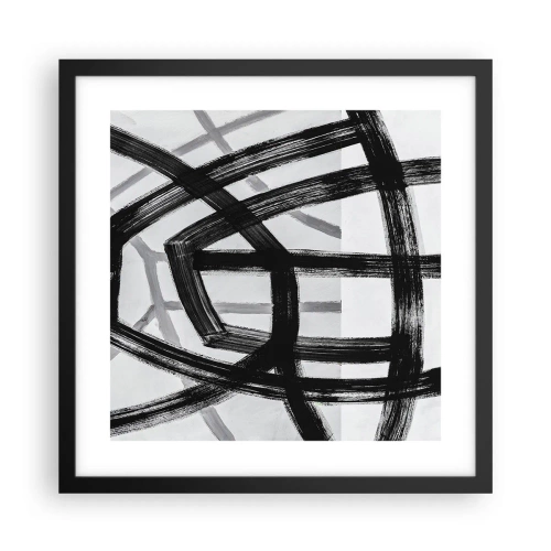 Poster in einem schwarzem Rahmen - Bautiefe - 40x40 cm