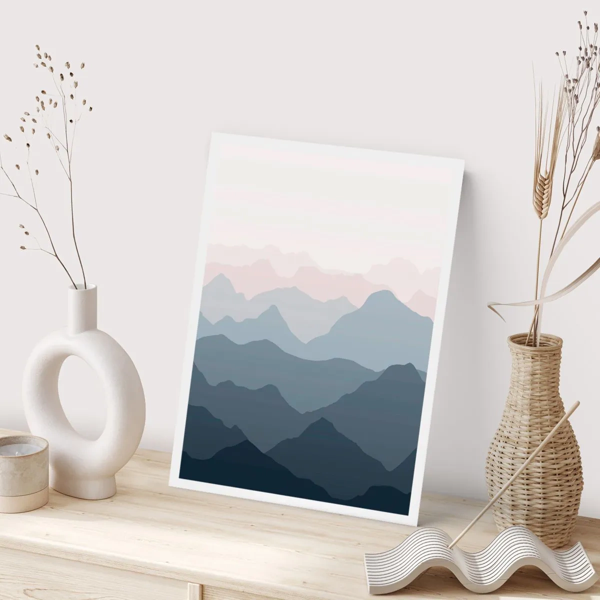 Poster - Wellen der Berge - 40x50 cm