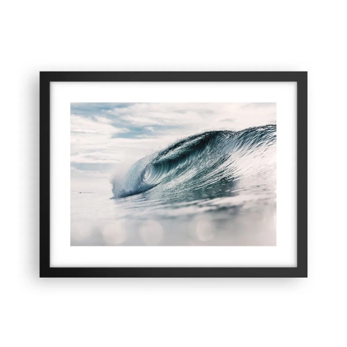 Poster in einem schwarzem Rahmen - Wasserspitze - 40x30 cm