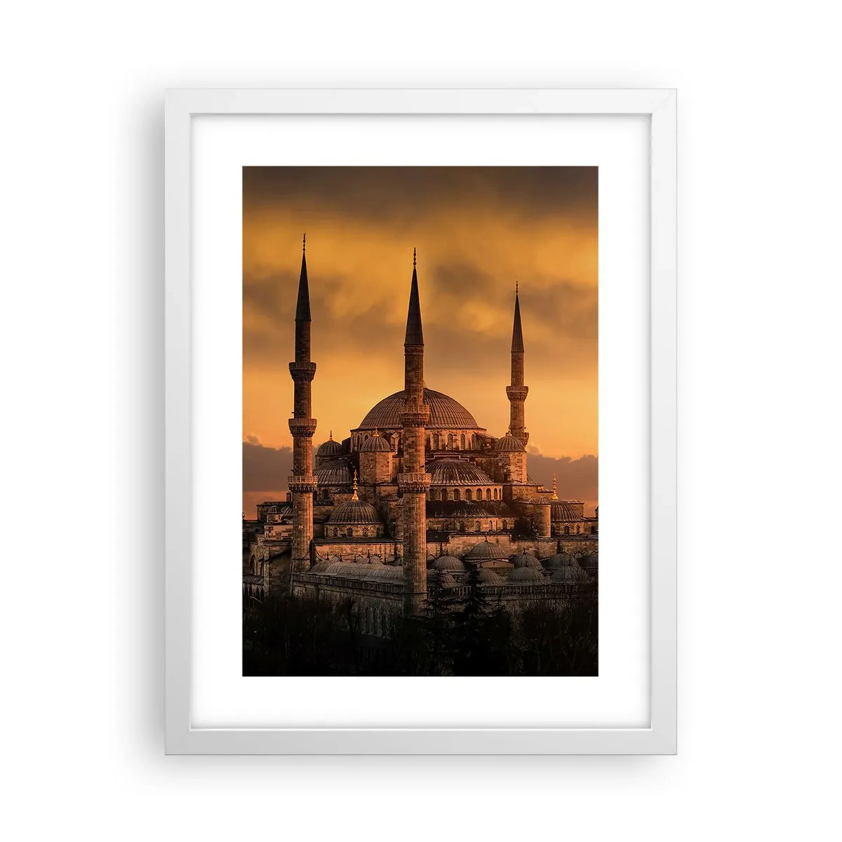 Poster in einem weißen Rahmen - Gott ist großartig - 30x40 cm