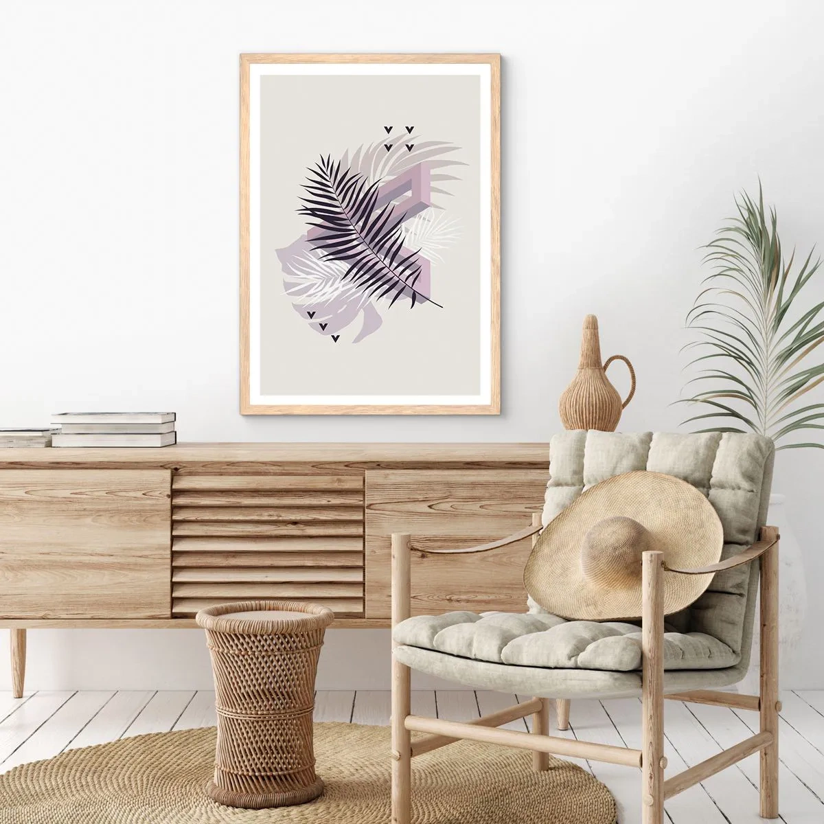 Poster in einem Rahmen aus heller Eiche - Der Schatten des Schattens - 50x70 cm