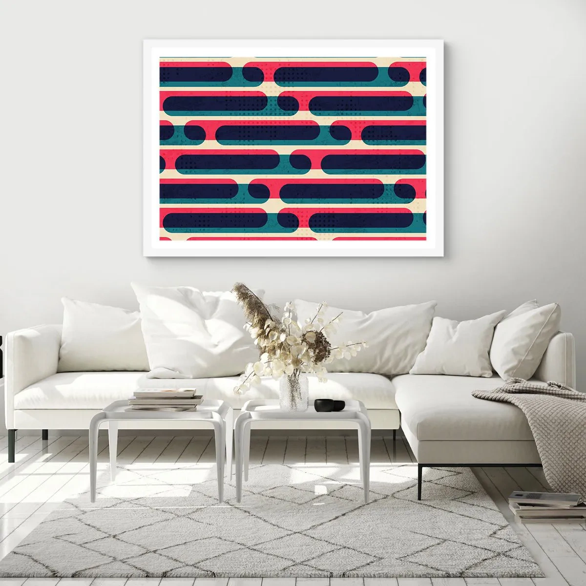 Poster in einem weißen Rahmen - In die Tiefe und vorwärts - 50x40 cm