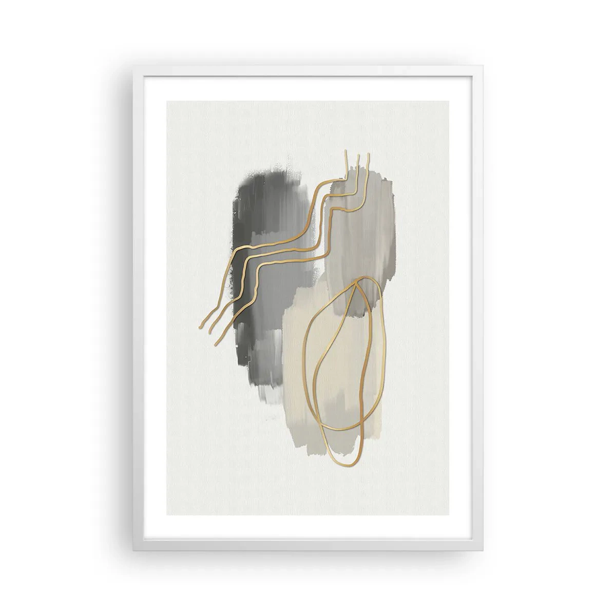 Poster in einem weißen Rahmen - Dauer und Bewegung - 50x70 cm