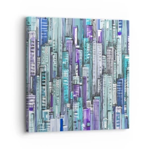 Bild auf Leinwand - Leinwandbild - Bläulich von dem Himmel - 30x30 cm