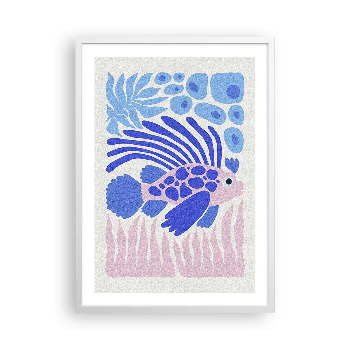 Poster in einem weißen Rahmen - In seinem Fahrwasser - 50x70 cm