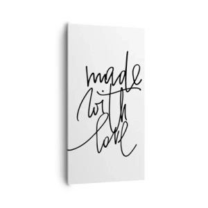 Bild auf Leinwand - Leinwandbild - Die beste Marke - 65x120 cm