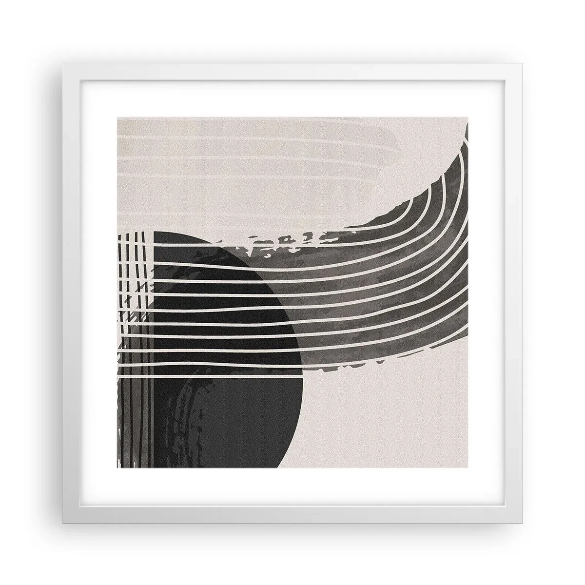 Poster in einem weißen Rahmen - Hin und zurück - 40x40 cm