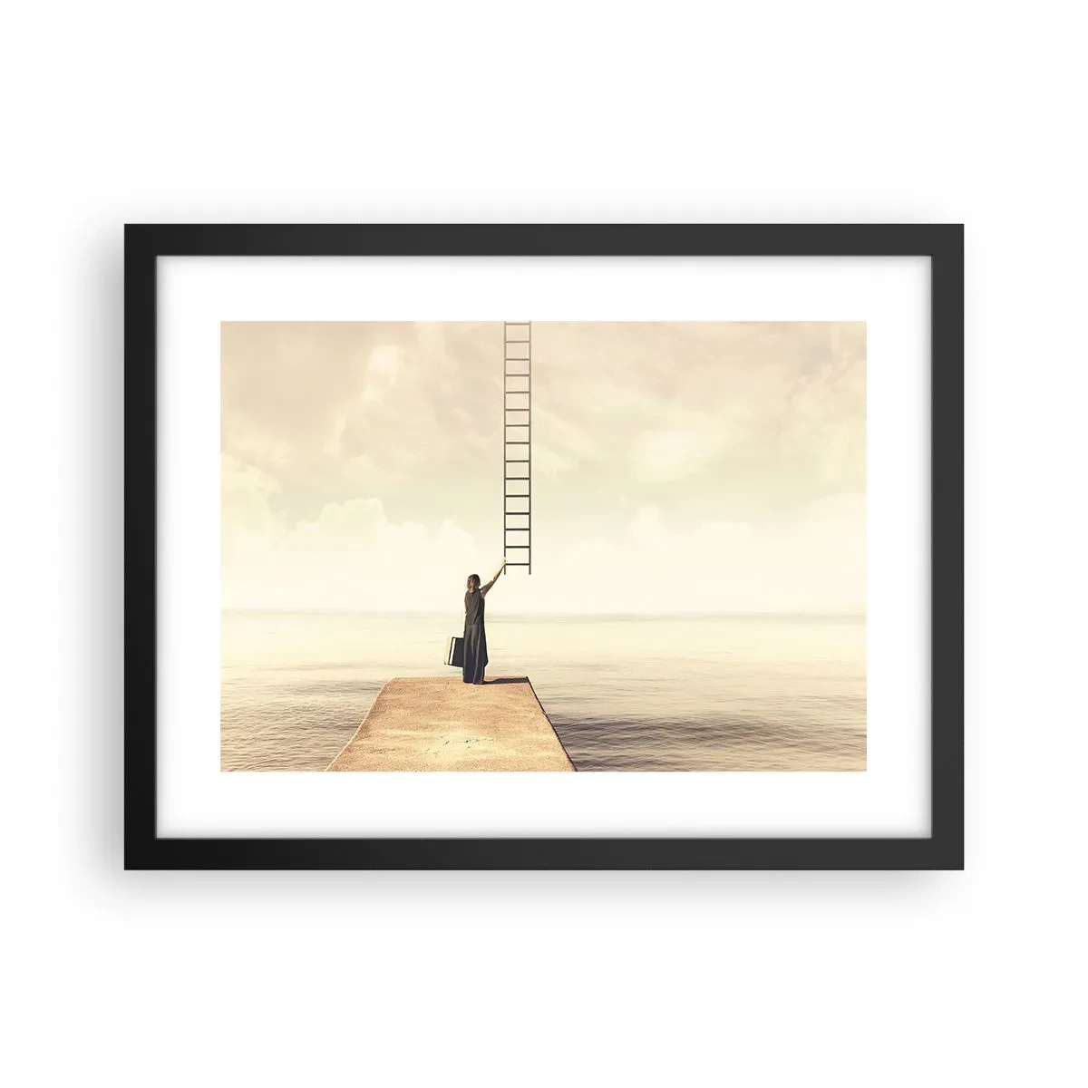 Poster in einem schwarzem Rahmen - Eine magische Reise - 40x30 cm