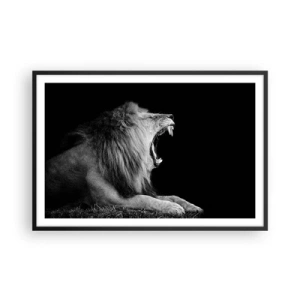 Poster in einem schwarzem Rahmen - Ohne Zweifel - 91x61 cm