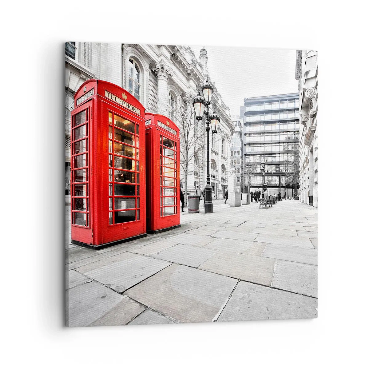 Bild auf Leinwand - Leinwandbild - Willkommen in London - 50x50 cm