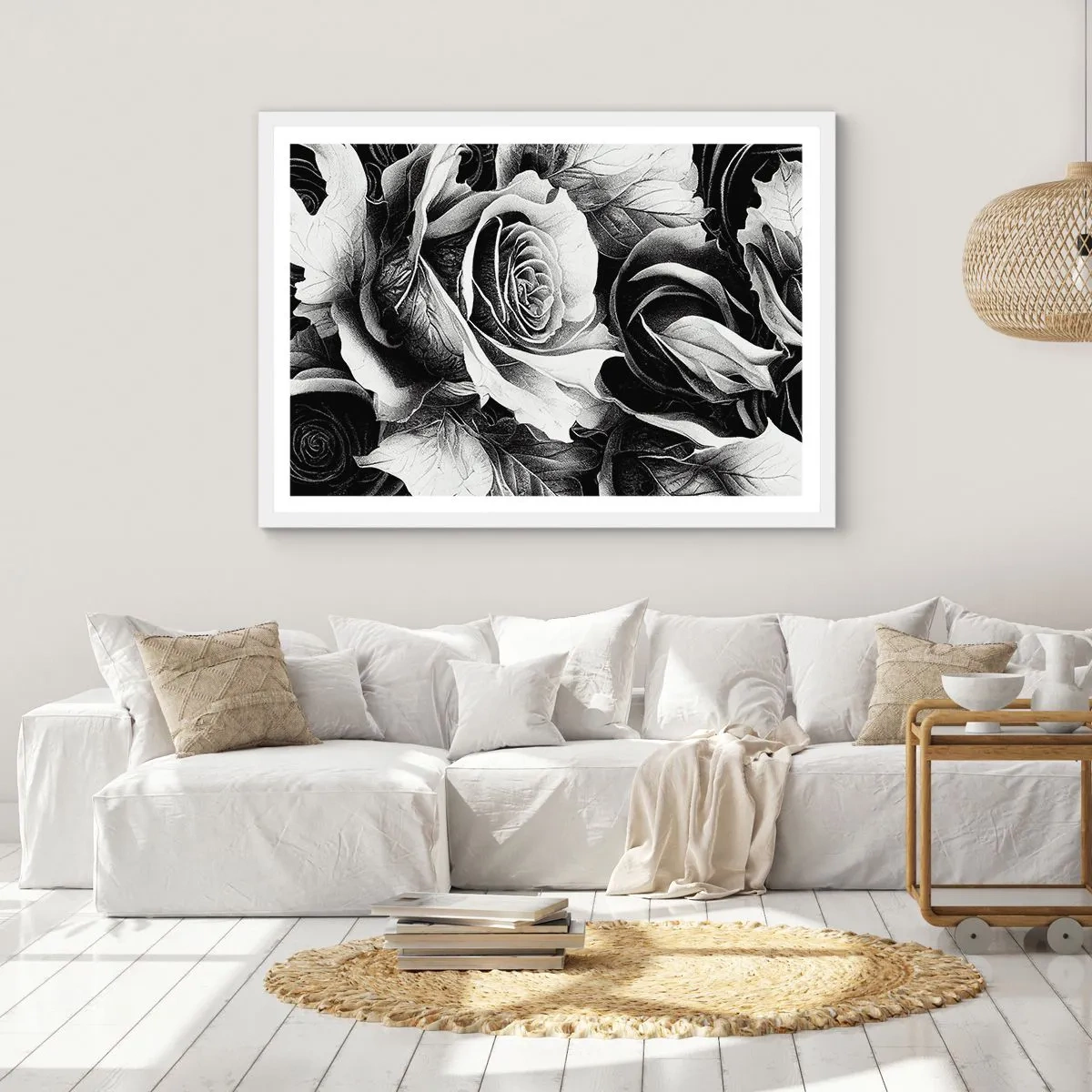 Poster in einem weißen Rahmen - Immer Königin - 91x61 cm