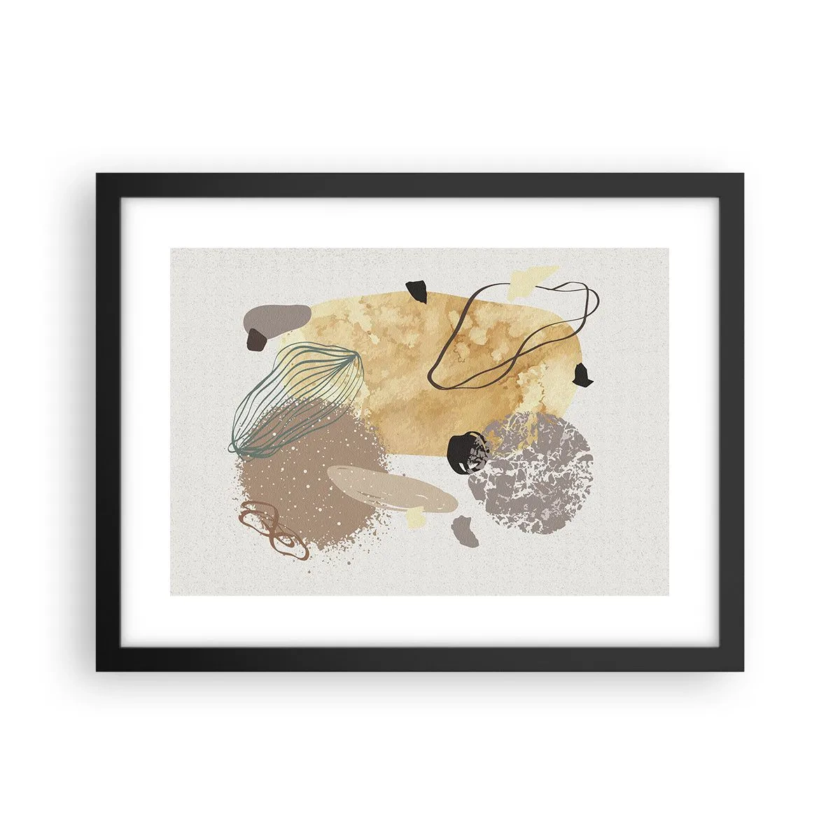 Poster in einem schwarzem Rahmen - Angewandte Plumkologie - 40x30 cm