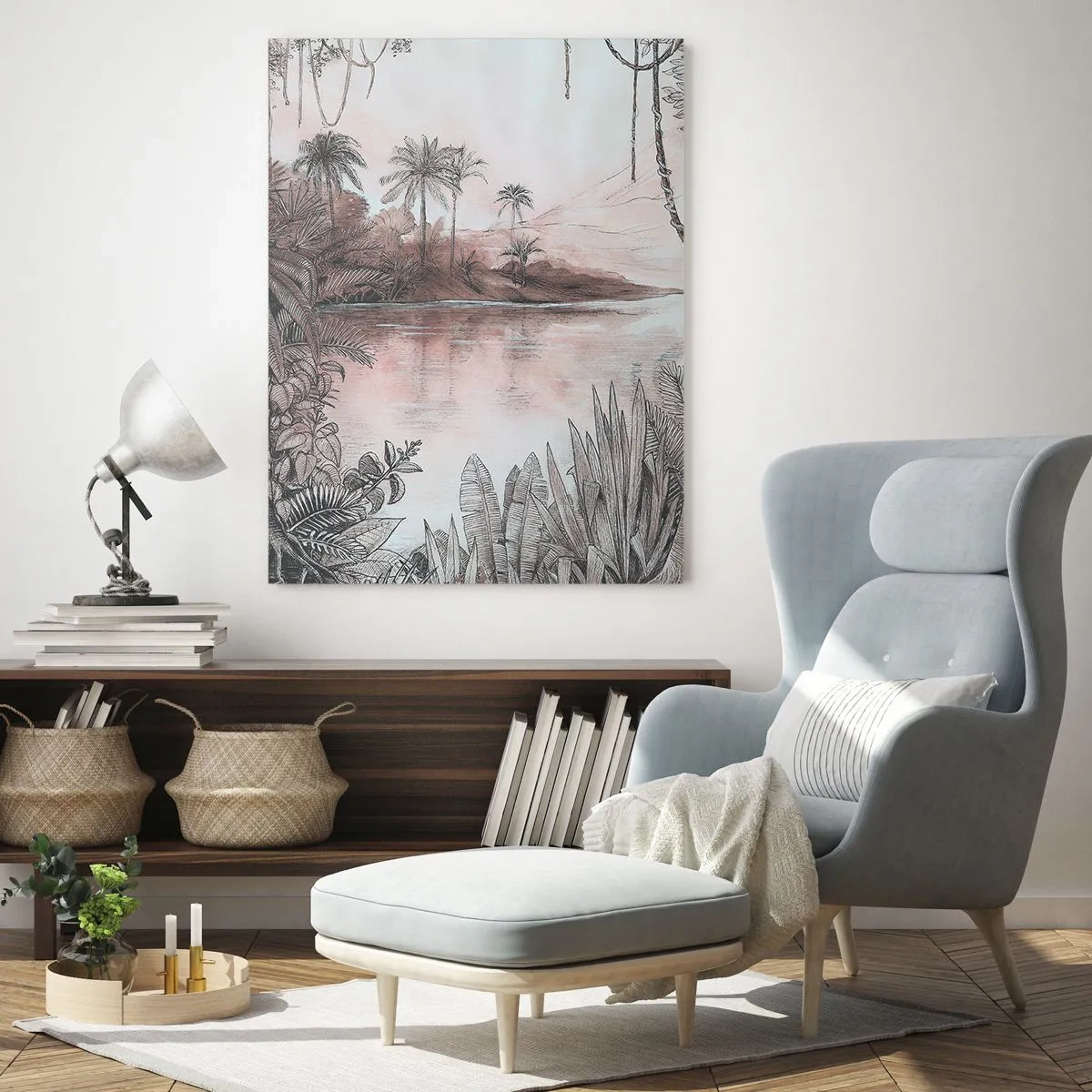 Glasbild - Bild auf glas - Tagebuch eines Entdeckers aus dem 19. Jahrhundert - 80x120 cm