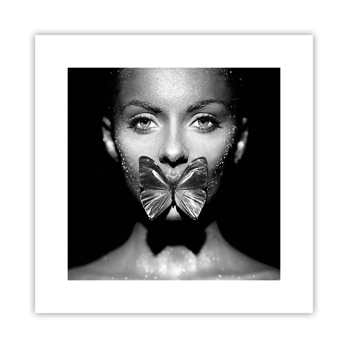 Poster - Schmetterlingskuss - 30x30 cm