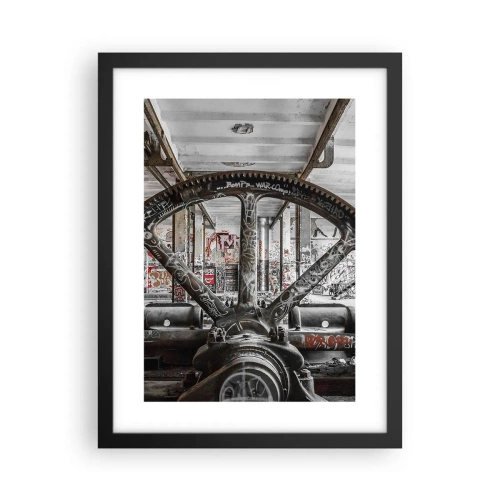 Poster in einem schwarzem Rahmen - Das geheime Leben der Fabrik - 30x40 cm